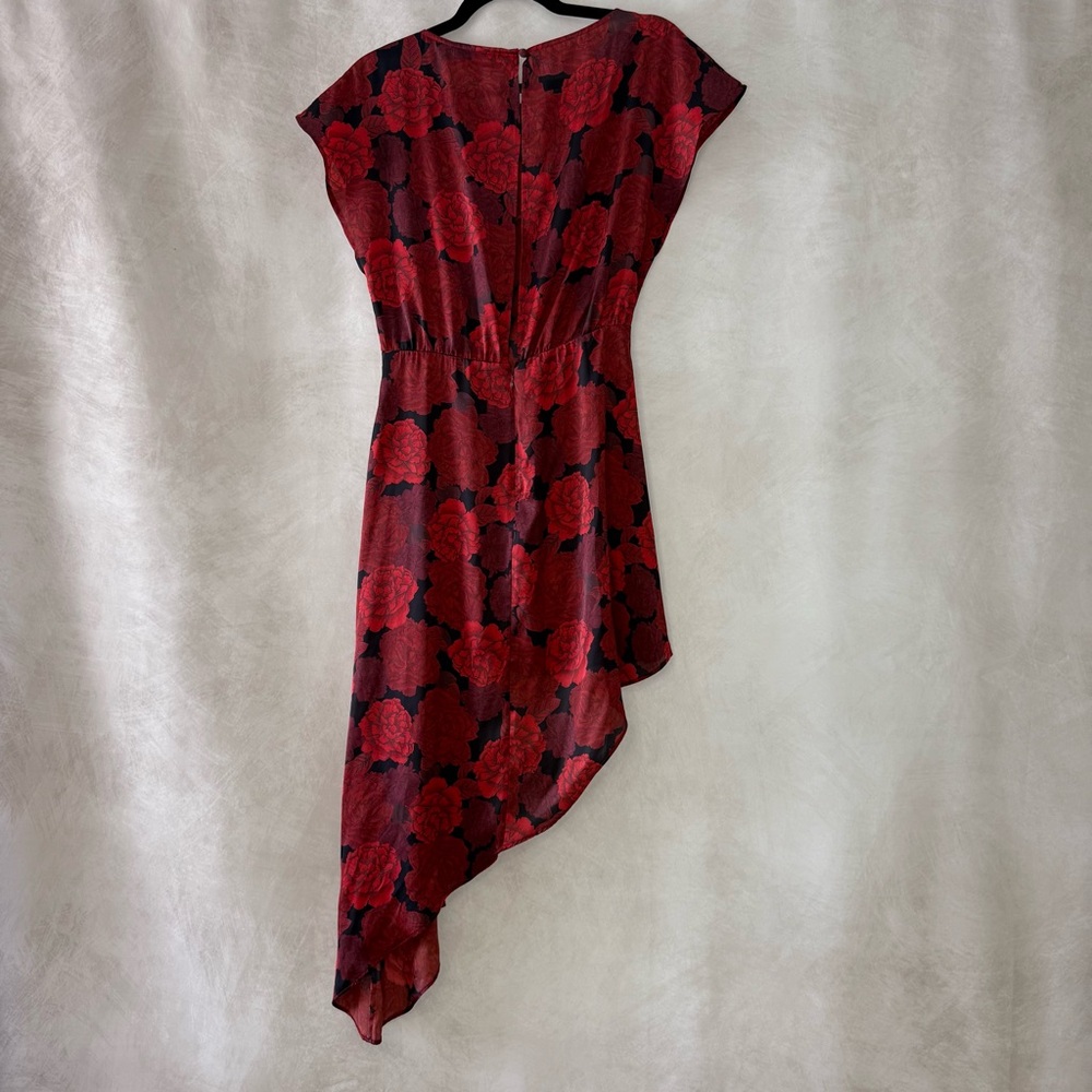 NWT L'Academie The Elaina Mini Dress in Red Peony - Picture 6 of 14